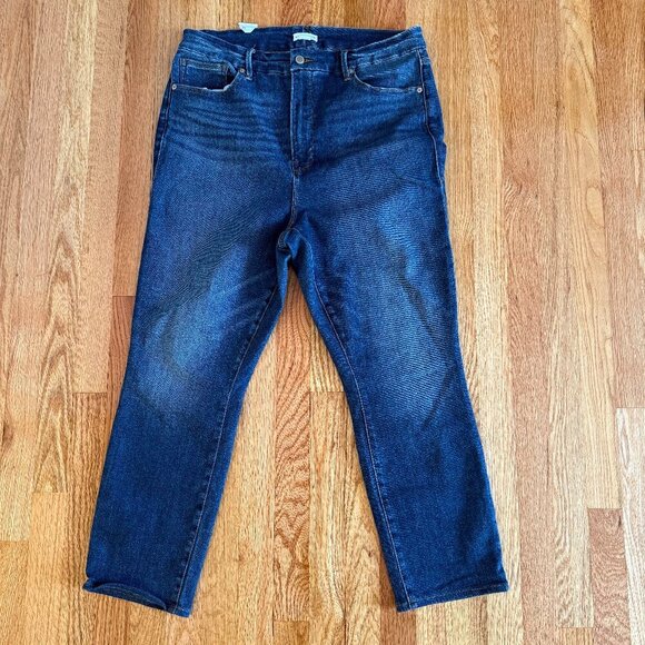 Good American Stovepipe blue Jeans Size 18 - Picture 1 of 9